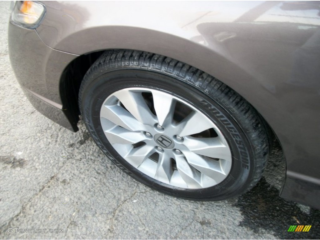 2010 Civic EX Sedan - Urban Titanium Metallic / Beige photo #40