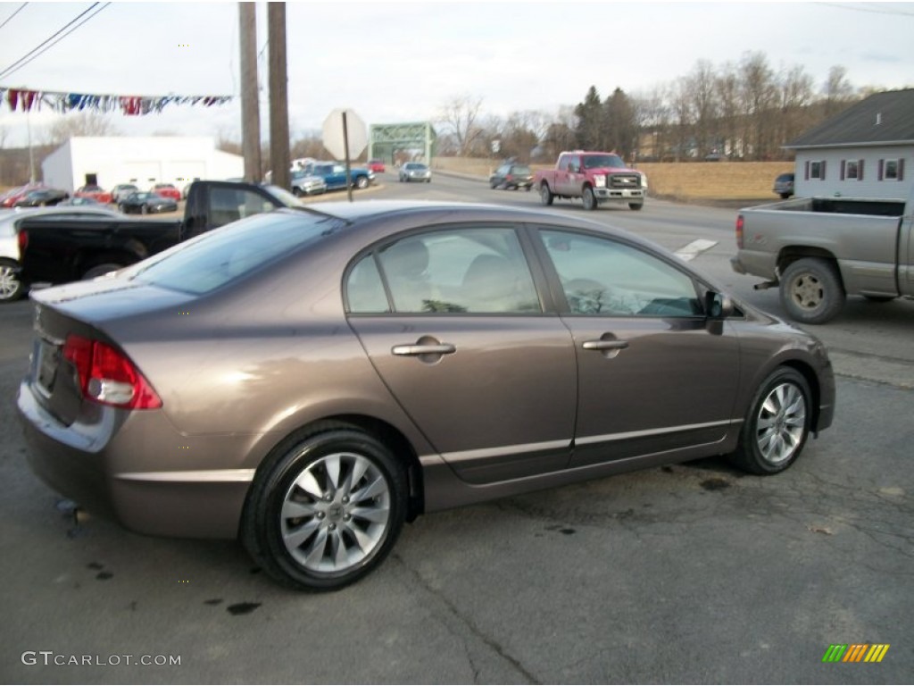 2010 Civic EX Sedan - Urban Titanium Metallic / Beige photo #41