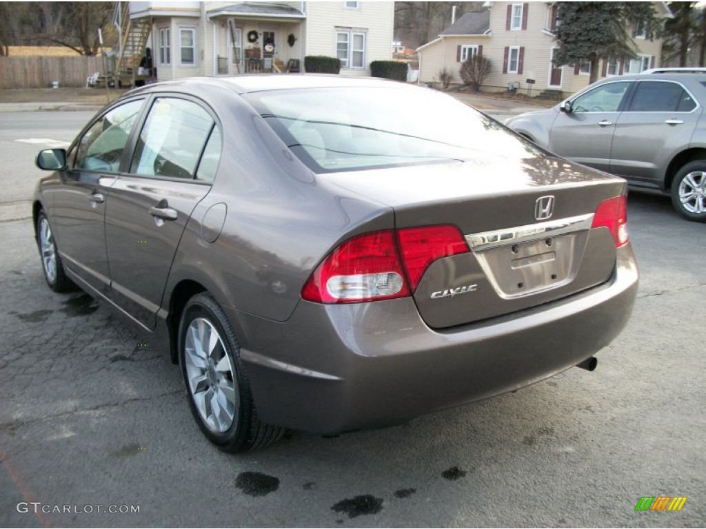 2010 Civic EX Sedan - Urban Titanium Metallic / Beige photo #42