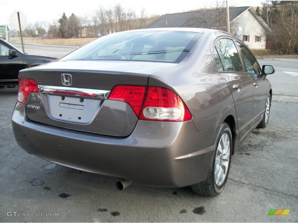 2010 Civic EX Sedan - Urban Titanium Metallic / Beige photo #45