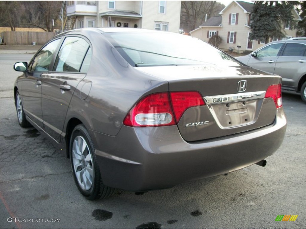 2010 Civic EX Sedan - Urban Titanium Metallic / Beige photo #46