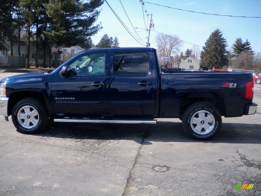 2012 Silverado 1500 LT Crew Cab 4x4 - Imperial Blue Metallic / Ebony photo #8