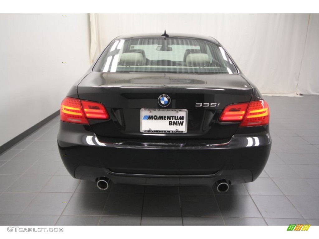 2012 3 Series 335i Coupe - Black Sapphire Metallic / Oyster/Black photo #9