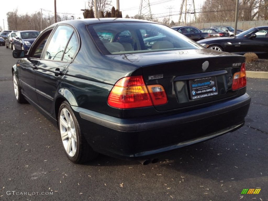 2002 3 Series 325i Sedan - Oxford Green Metallic / Sand photo #7