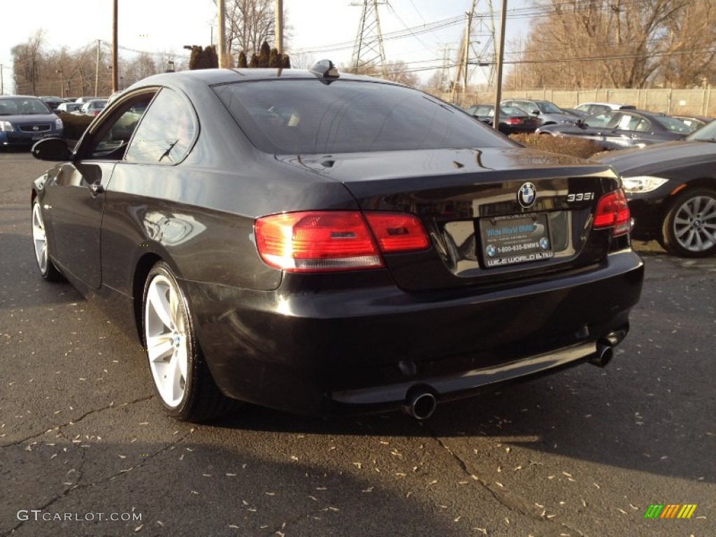 2009 3 Series 335i Coupe - Black Sapphire Metallic / Saddle Brown Dakota Leather photo #7