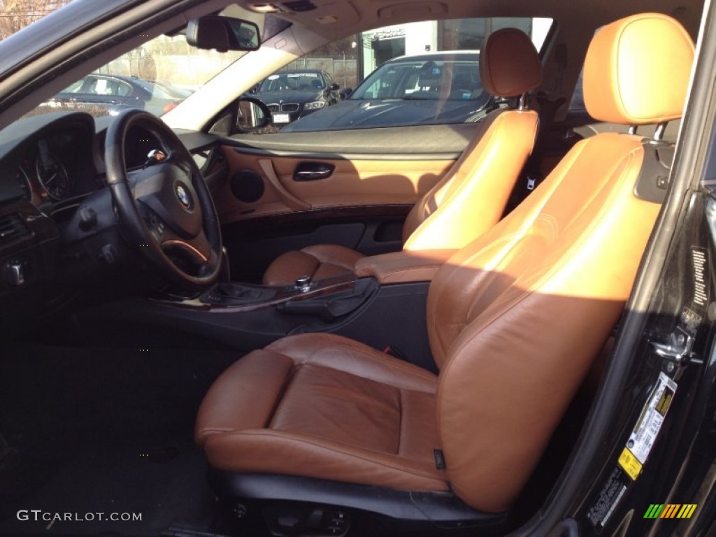 2009 3 Series 335i Coupe - Black Sapphire Metallic / Saddle Brown Dakota Leather photo #9