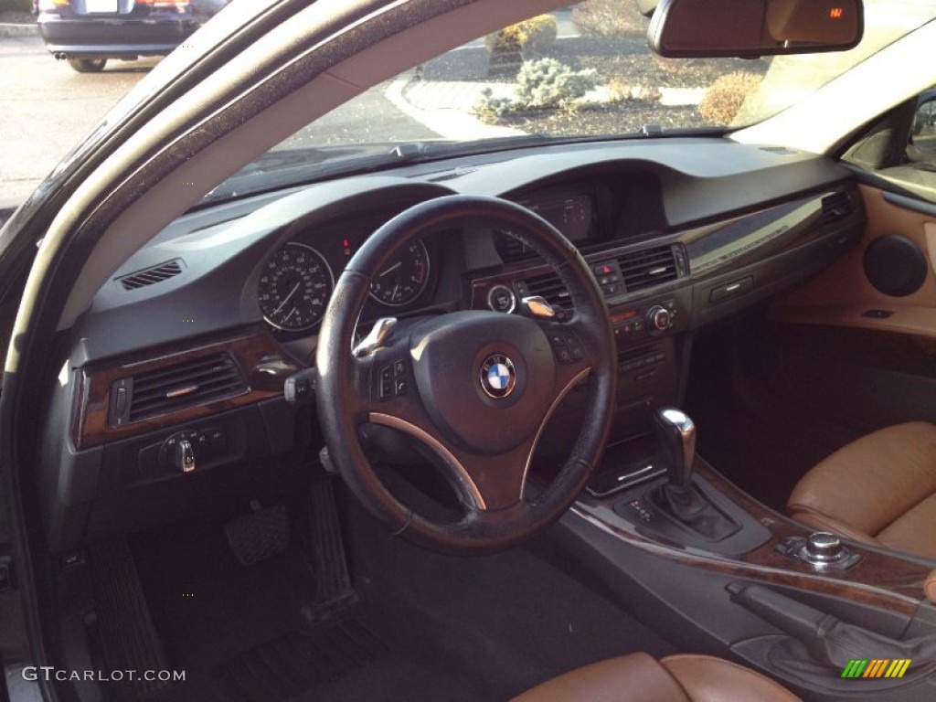 2009 3 Series 335i Coupe - Black Sapphire Metallic / Saddle Brown Dakota Leather photo #12