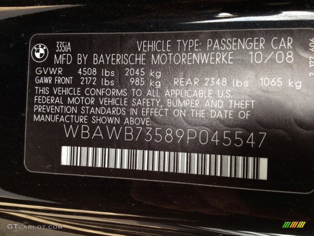 2009 3 Series 335i Coupe - Black Sapphire Metallic / Saddle Brown Dakota Leather photo #16