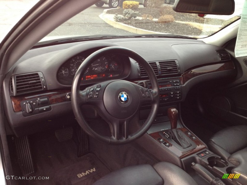 2004 3 Series 325i Coupe - Titanium Silver Metallic / Black photo #12