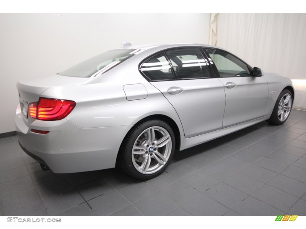 2012 5 Series 535i Sedan - Titanium Silver Metallic / Black photo #7