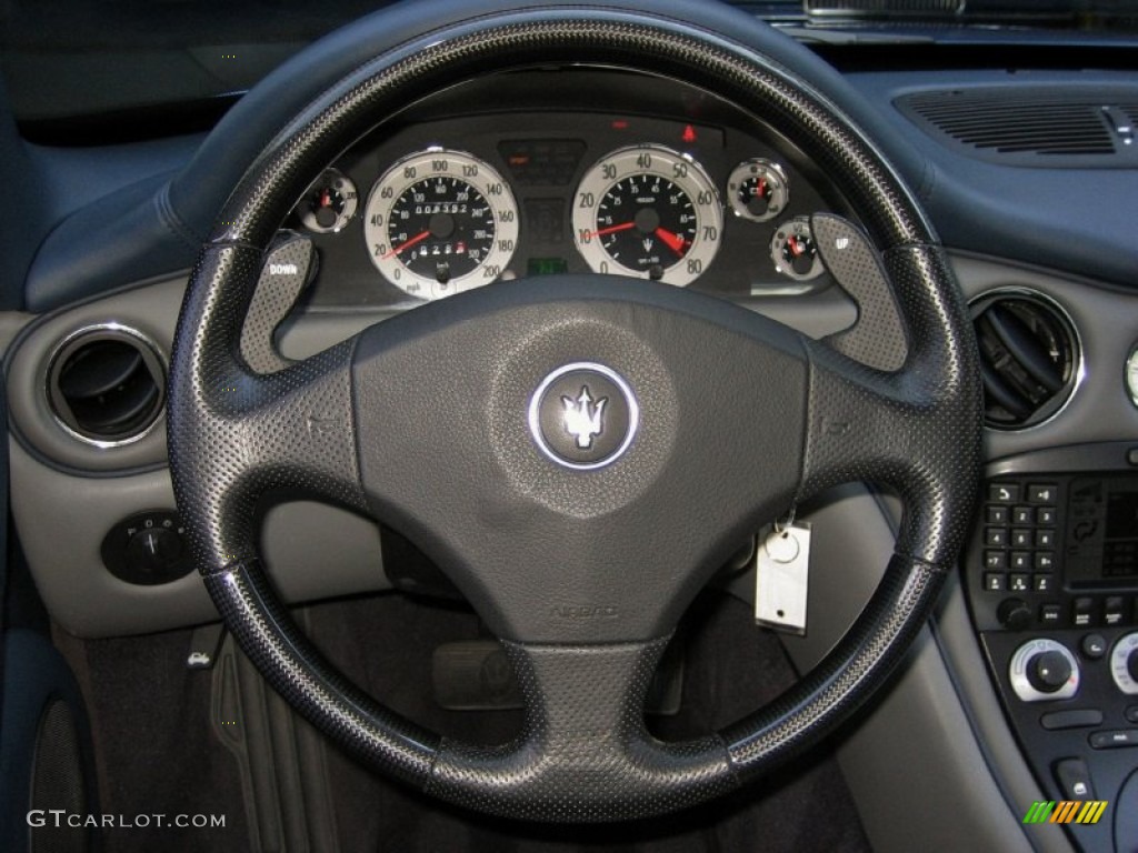 2002 Maserati Coupe Cambiocorsa Grigio Medio Steering Wheel Photo #61379329