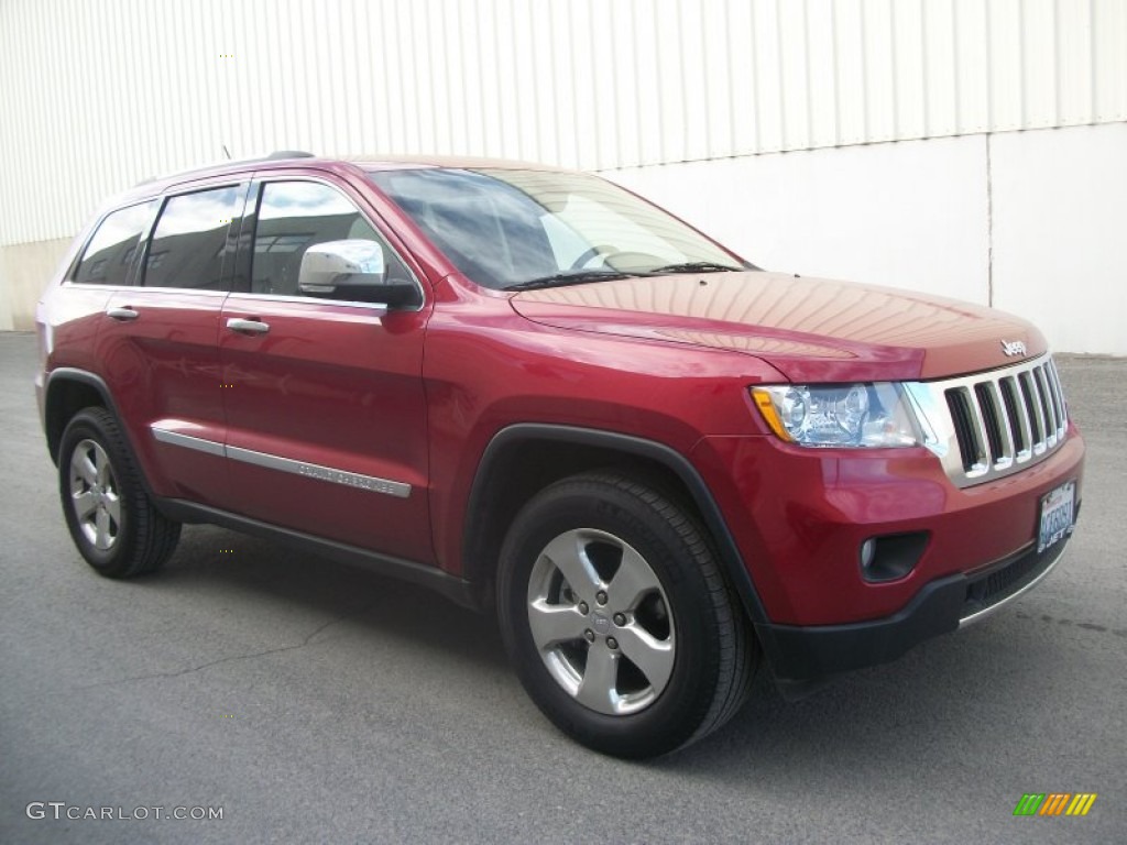 2011 Grand Cherokee Limited 4x4 - Inferno Red Crystal Pearl / Black photo #1