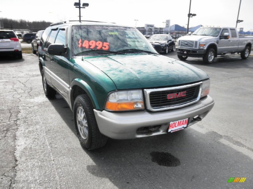 2000 Jimmy SLT 4x4 - Meadow Green Metallic / Pewter photo #2