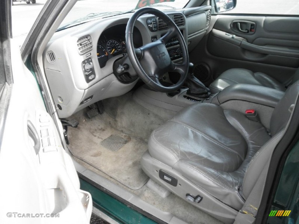 2000 Jimmy SLT 4x4 - Meadow Green Metallic / Pewter photo #6