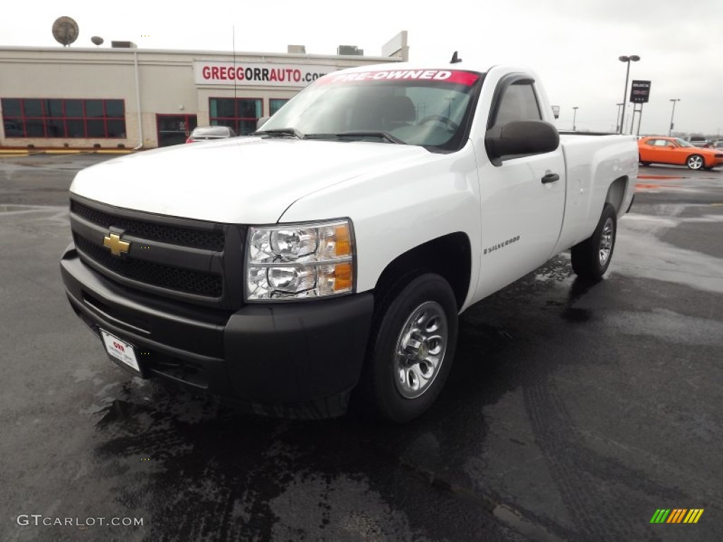 2009 Silverado 1500 Regular Cab - Summit White / Dark Titanium photo #1