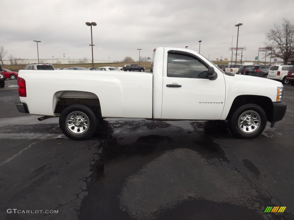 2009 Silverado 1500 Regular Cab - Summit White / Dark Titanium photo #4