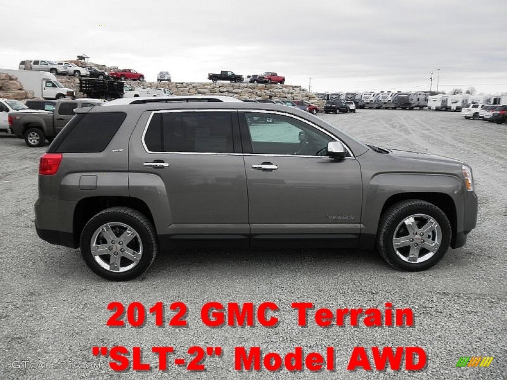 2012 Terrain SLT AWD - Steel Gray Metallic / Jet Black photo #1