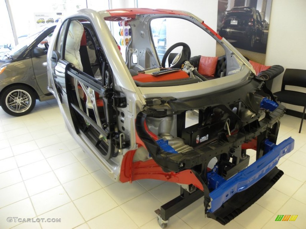 2011 fortwo pure coupe - Light Blue Metallic / Gray photo #6