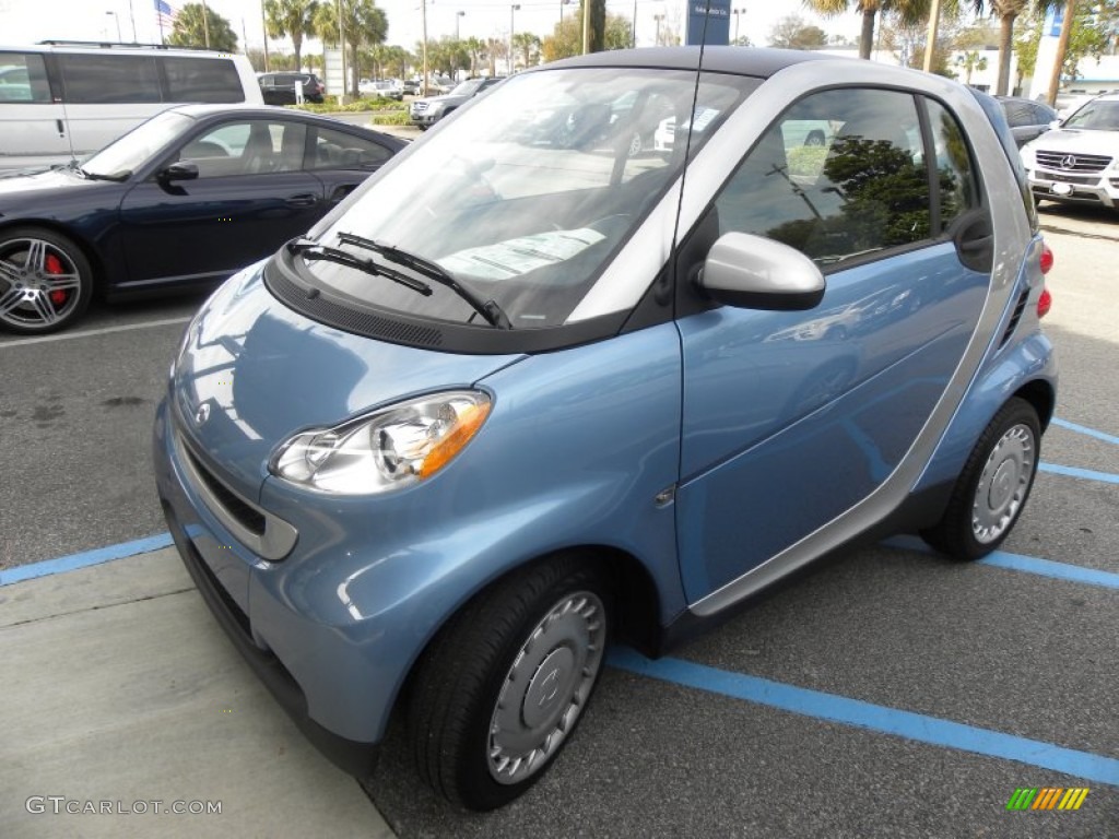 2011 fortwo passion coupe - Light Blue Metallic / Gray photo #2
