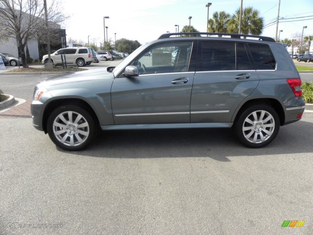 2012 GLK 350 - Sapphire Grey Metallic / Almond/Black photo #2