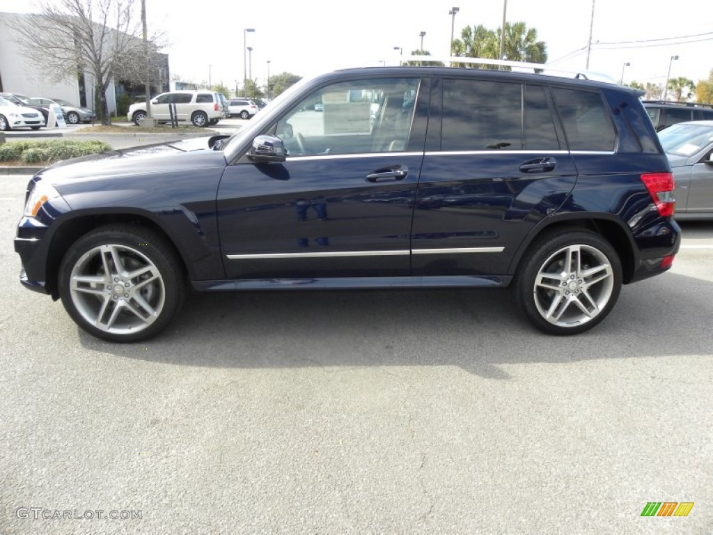 2012 GLK 350 - Lunar Blue Metallic / Almond/Black photo #2