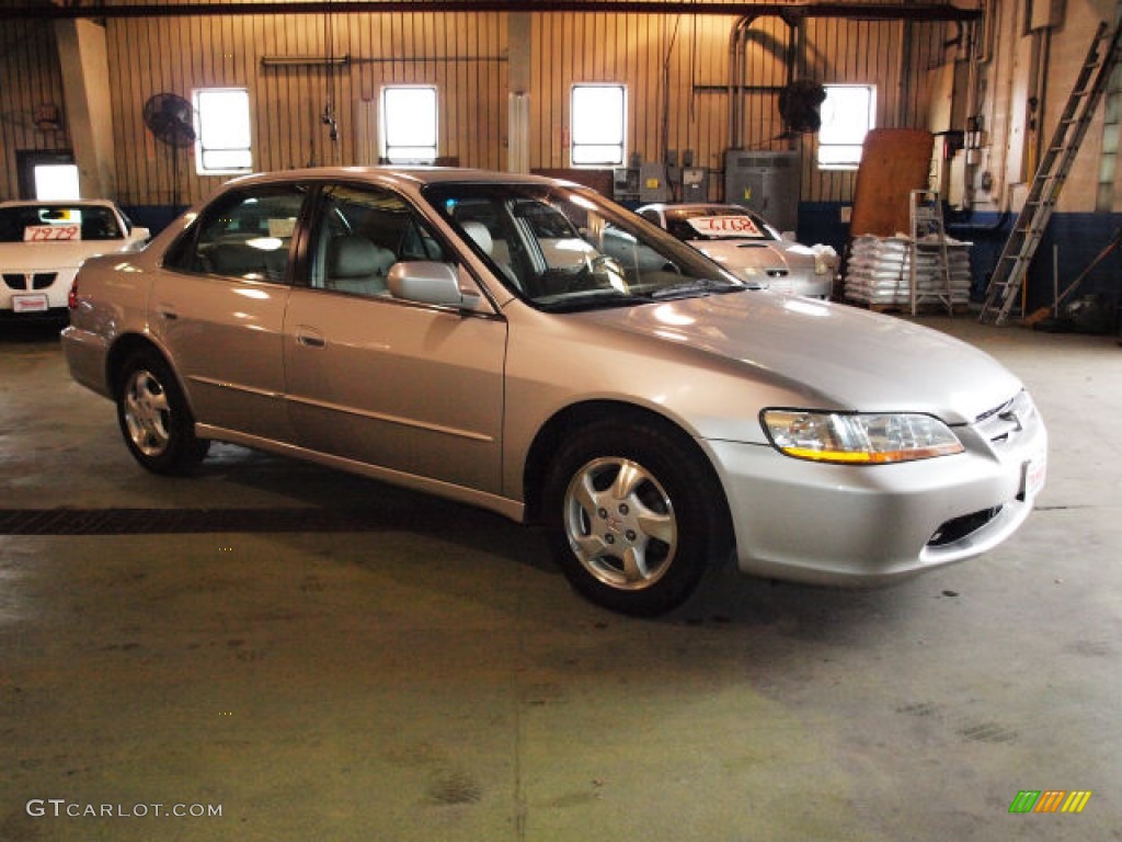 1999 Accord EX Sedan - Satin Silver Metallic / Gray photo #2