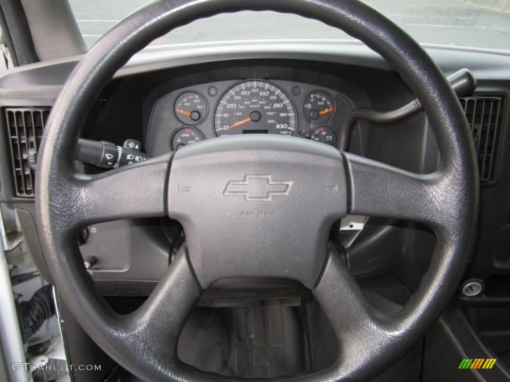 2007 Chevrolet Express 3500 Commercial Van Medium Pewter Steering Wheel Photo #61385785