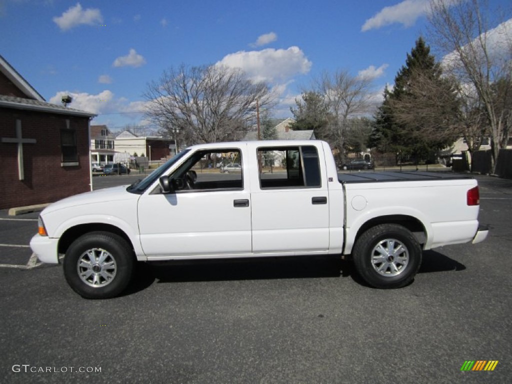 2003 Sonoma SLS Crew Cab 4x4 - Summit White / Graphite photo #1