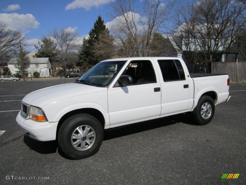 2003 Sonoma SLS Crew Cab 4x4 - Summit White / Graphite photo #3