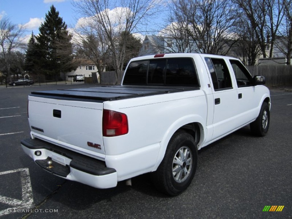 2003 Sonoma SLS Crew Cab 4x4 - Summit White / Graphite photo #8