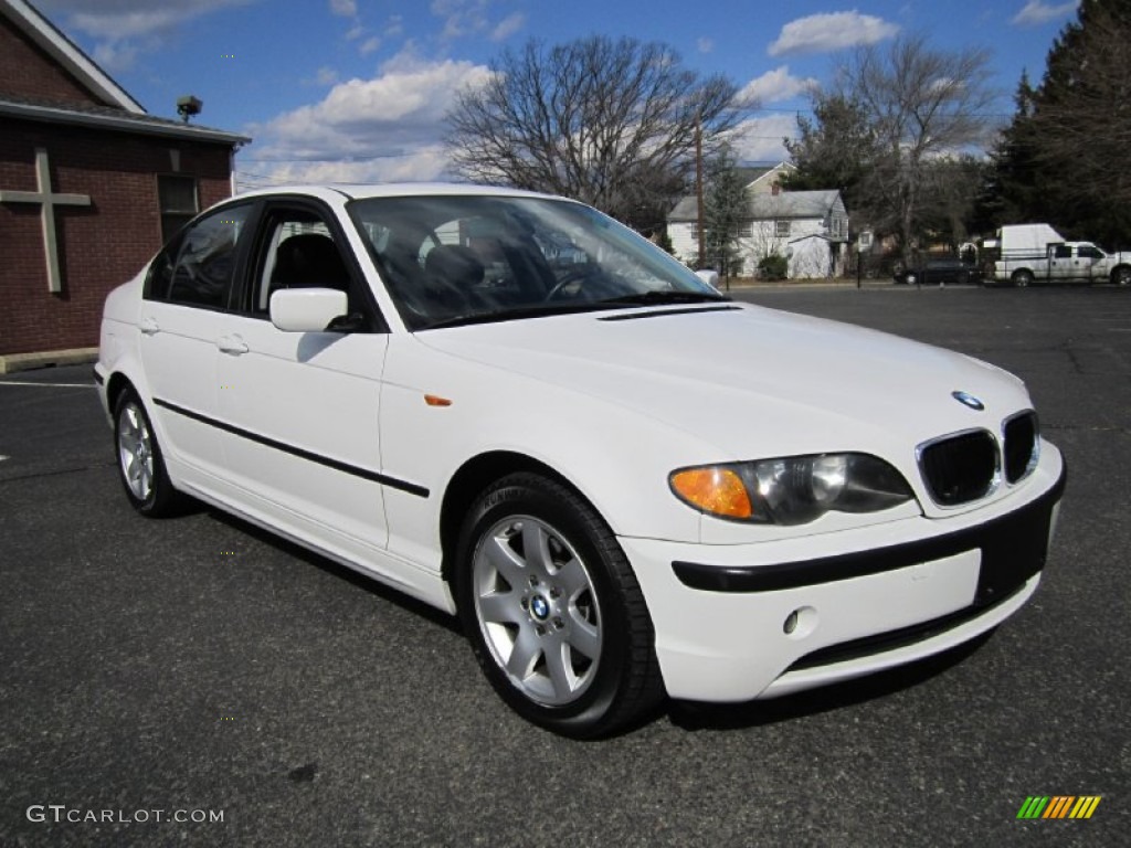 2002 3 Series 325i Sedan - Alpine White / Black photo #11