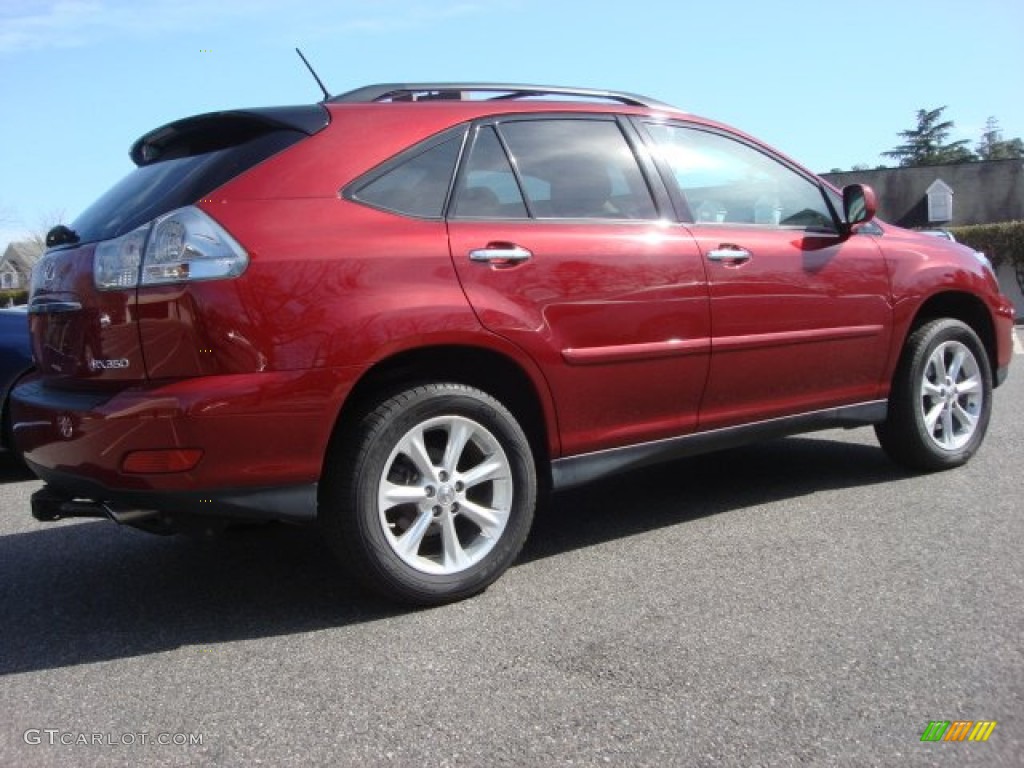 2009 RX 350 AWD - Matador Red Mica / Parchment photo #4