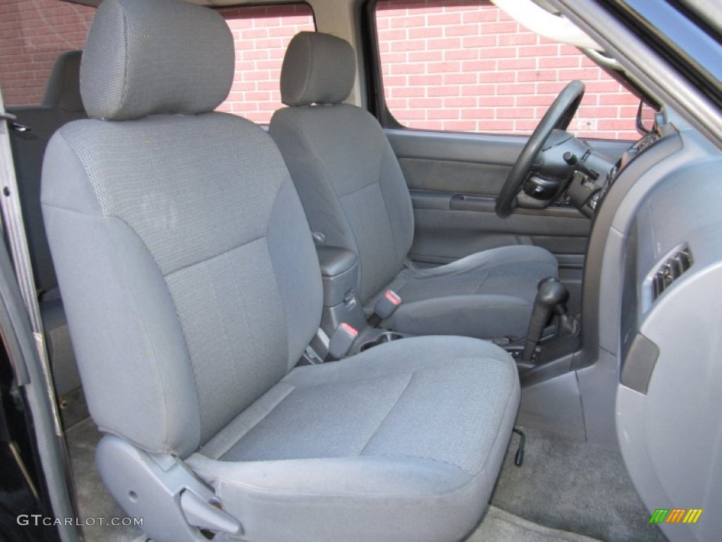 Gray Interior 2003 Nissan Frontier XE V6 Crew Cab 4x4 Photo #61387167