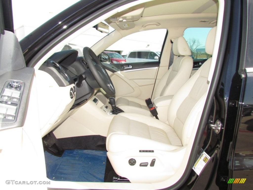2012 Tiguan SEL 4Motion - Deep Black Metallic / Beige photo #3