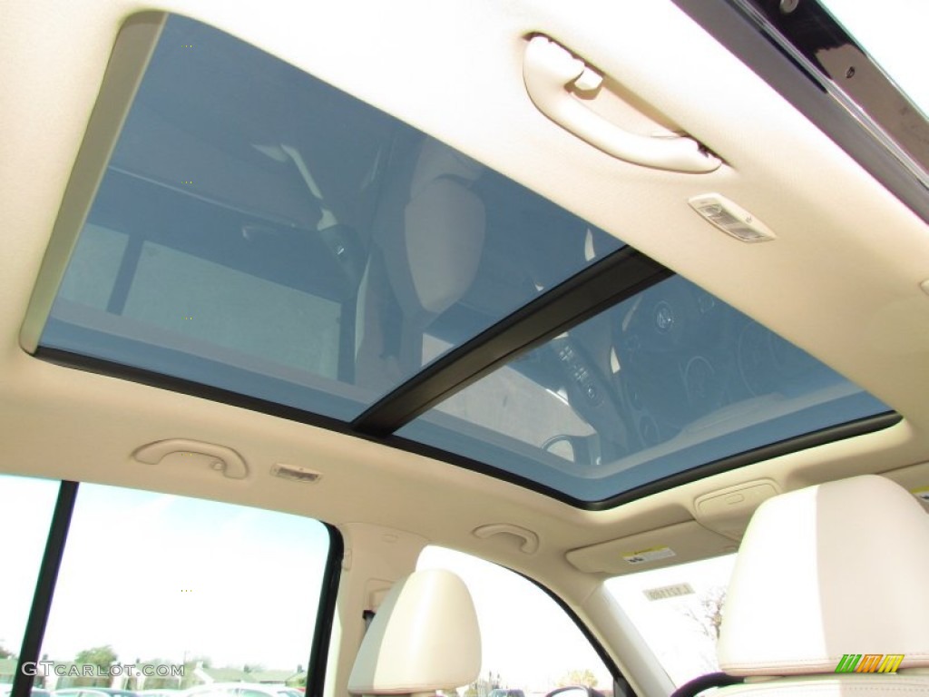 2012 Tiguan SEL 4Motion - Deep Black Metallic / Beige photo #6