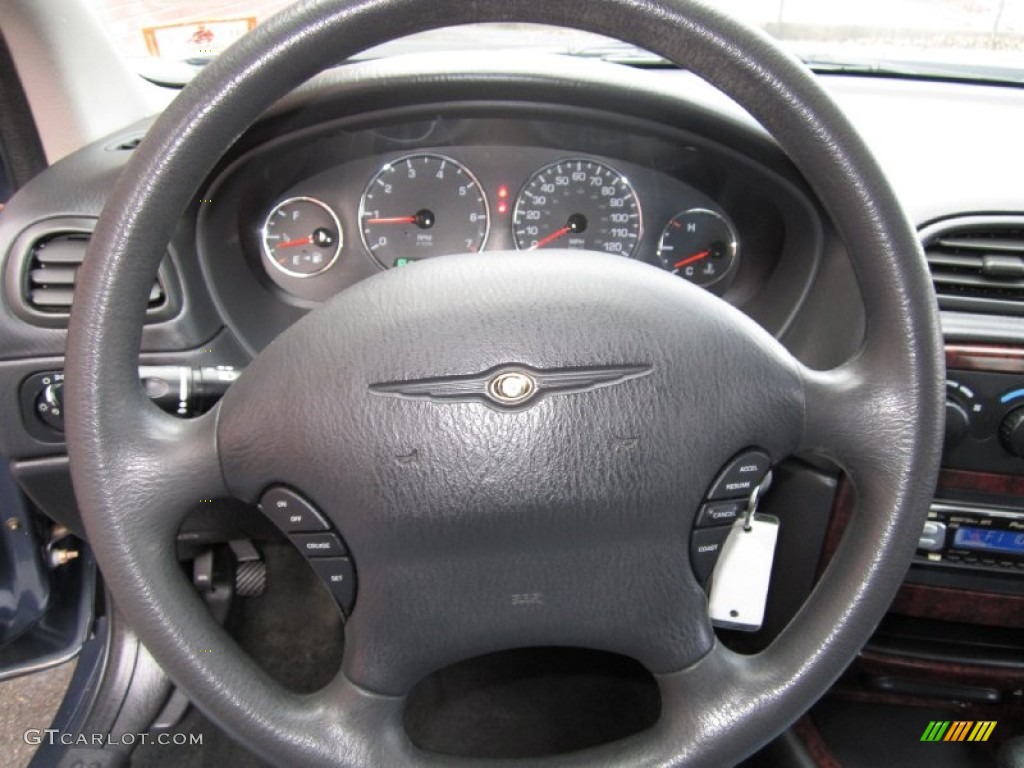 2003 Chrysler Concorde LX Dark Slate Gray Steering Wheel Photo #61388130
