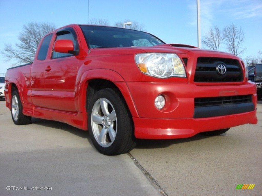 2007 Tacoma X-Runner - Radiant Red / Graphite Gray photo #1