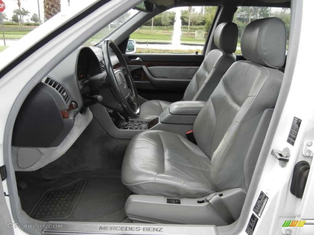 Grey Interior 1998 Mercedes-Benz S 420 Sedan Photo #61388992