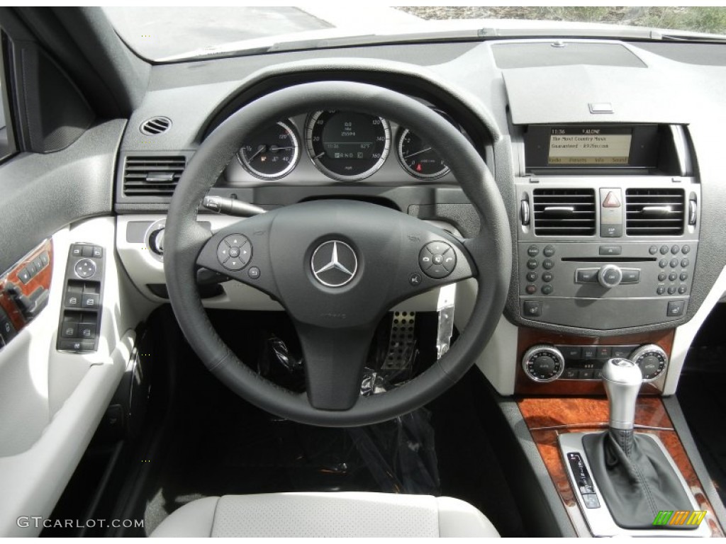 2010 Mercedes-Benz C 300 Sport Grey/Black Dashboard Photo #61390272