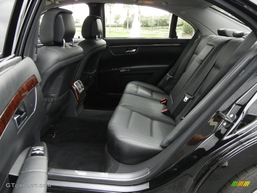 Black Interior 2010 Mercedes-Benz S 550 Sedan Photo #61390506