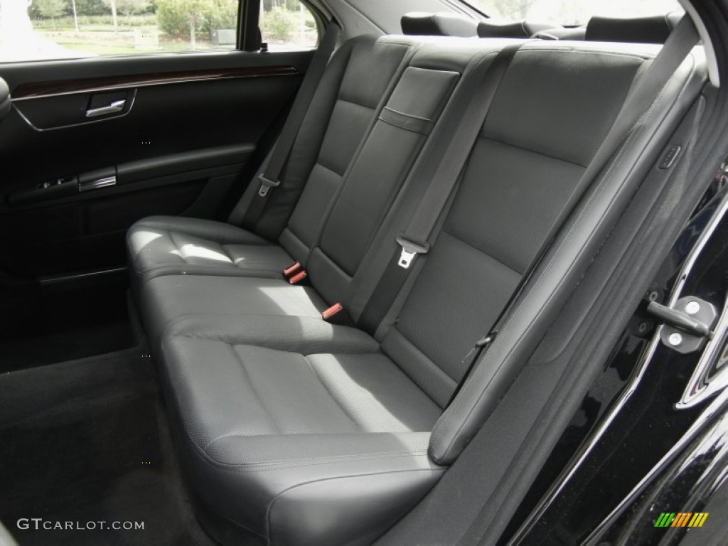 Black Interior 2010 Mercedes-Benz S 550 Sedan Photo #61390515