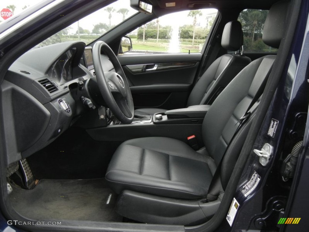 Black Interior 2009 Mercedes-Benz C 350 Sport Photo #61391043