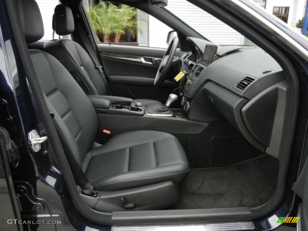 Black Interior 2009 Mercedes-Benz C 350 Sport Photo #61391086
