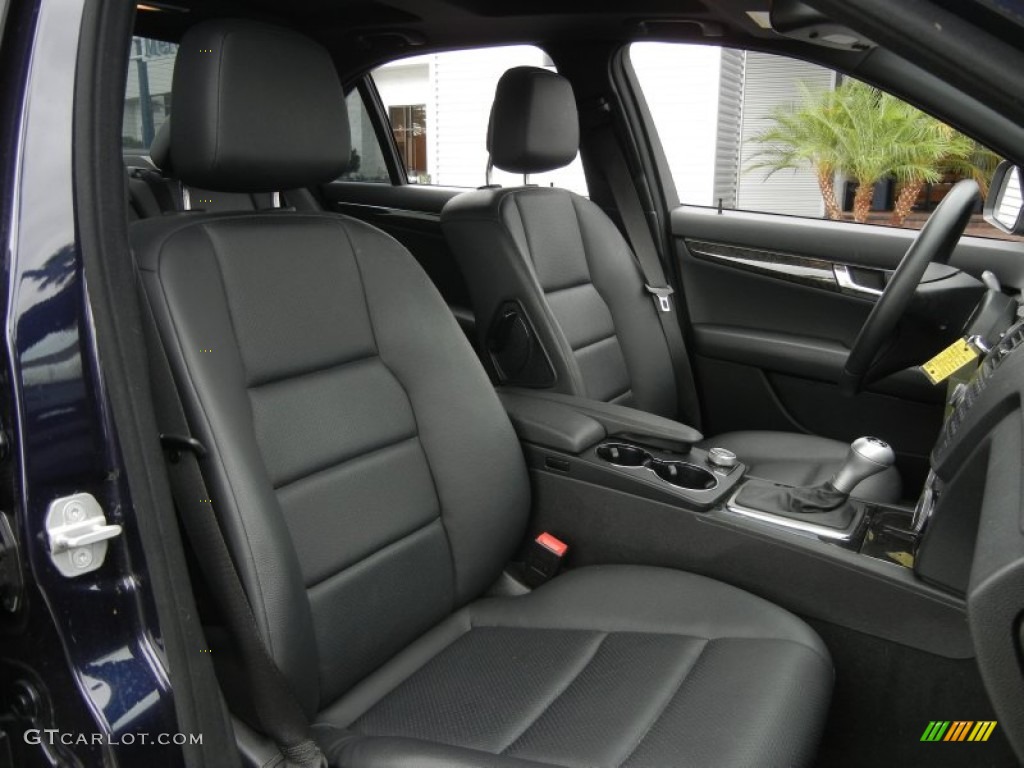 Black Interior 2009 Mercedes-Benz C 350 Sport Photo #61391094