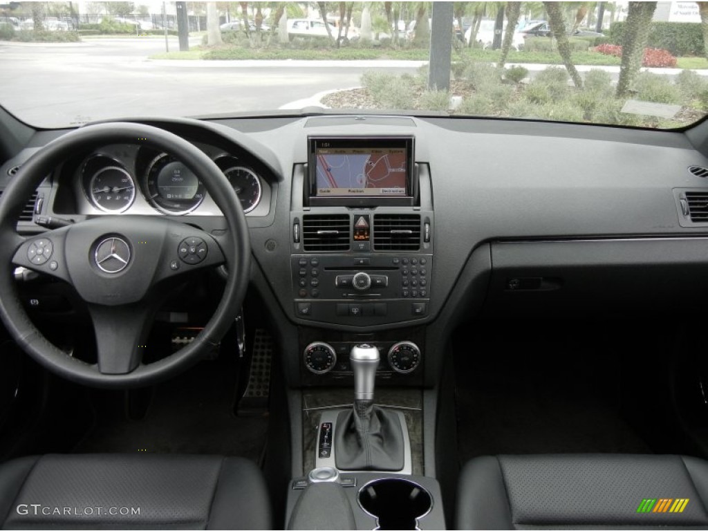 2009 Mercedes-Benz C 350 Sport Black Dashboard Photo #61391112