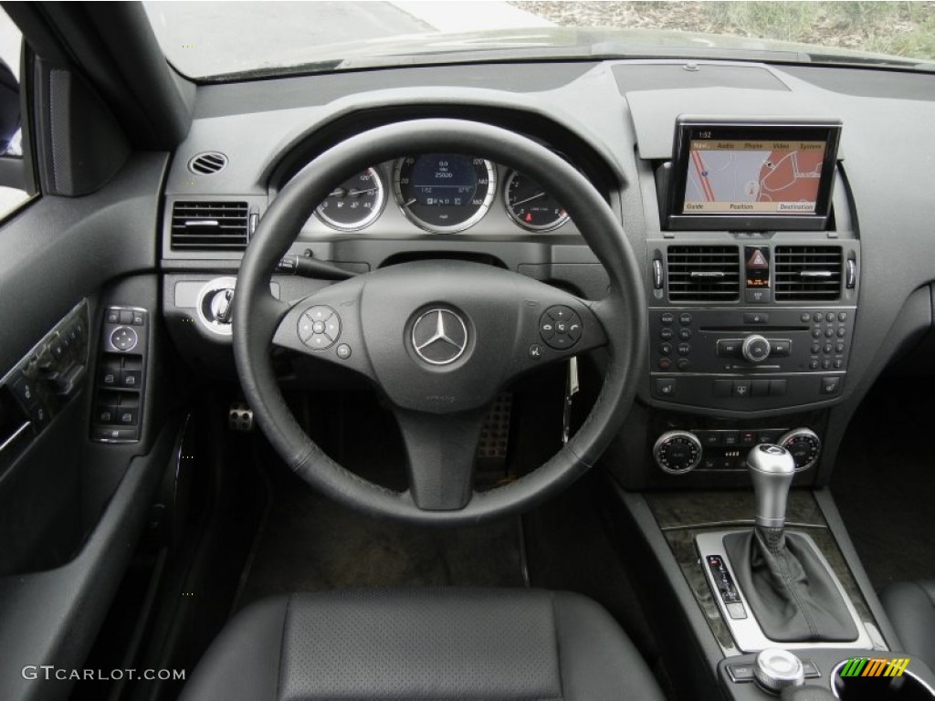 2009 Mercedes-Benz C 350 Sport Black Dashboard Photo #61391121