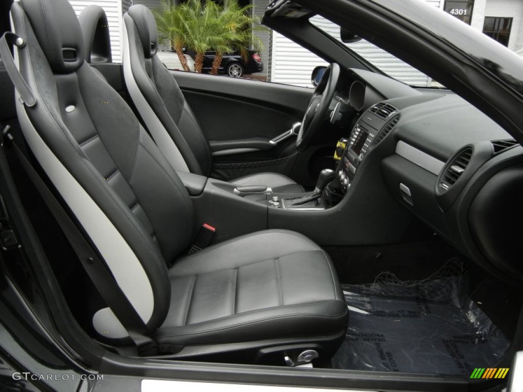 Black Interior 2007 Mercedes-Benz SLK 55 AMG Roadster Photo #61391406