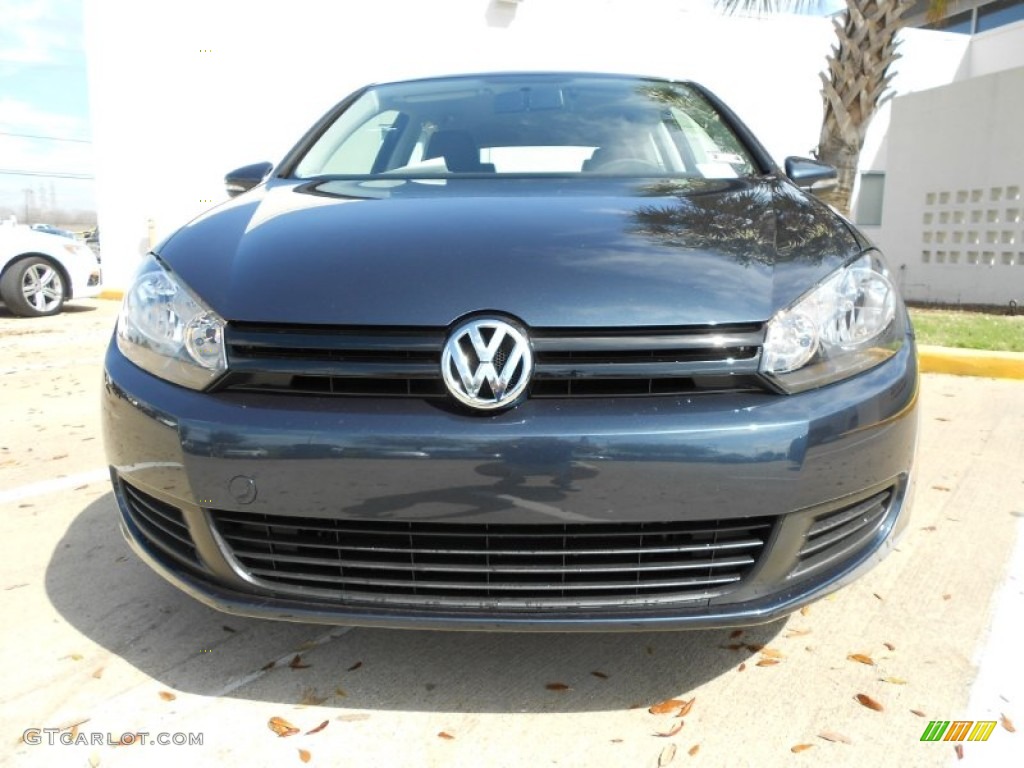 2012 Golf 2 Door - Blue Graphite Metallic / Titan Black photo #2