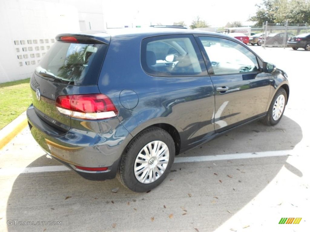 2012 Golf 2 Door - Blue Graphite Metallic / Titan Black photo #7