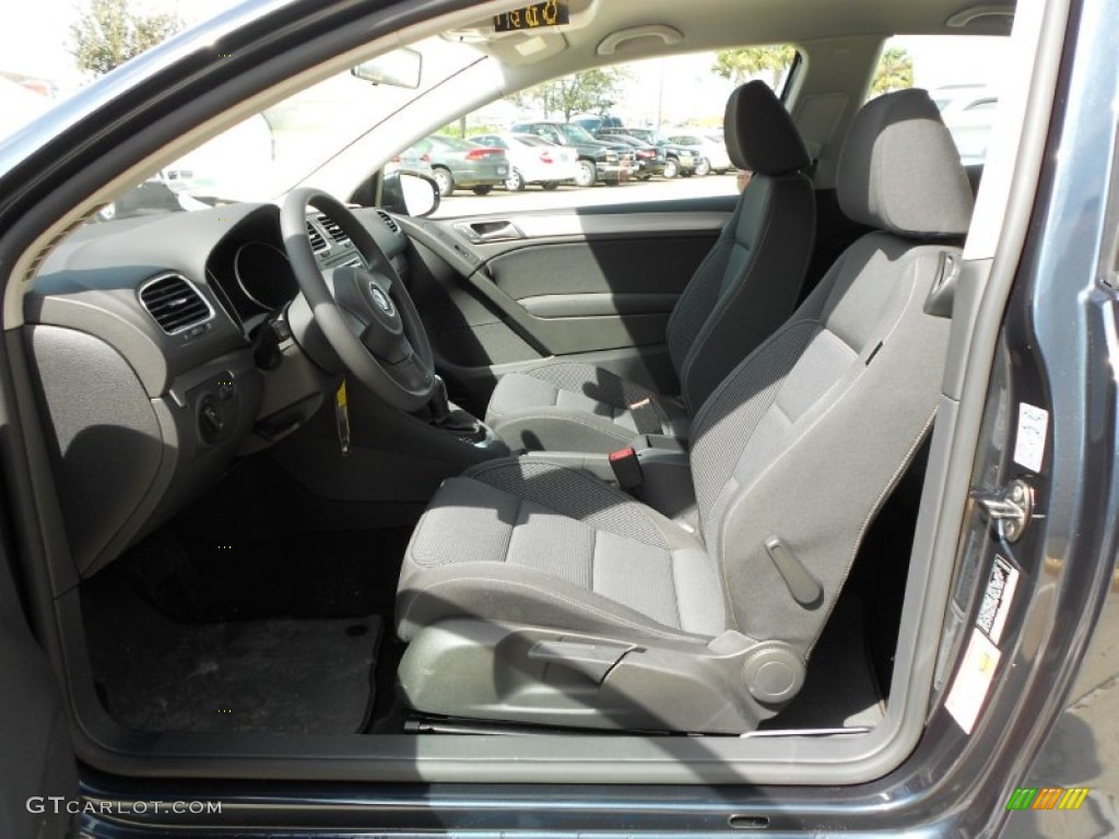 2012 Golf 2 Door - Blue Graphite Metallic / Titan Black photo #11